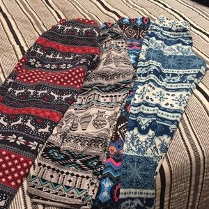 Bundle of 4 leggings